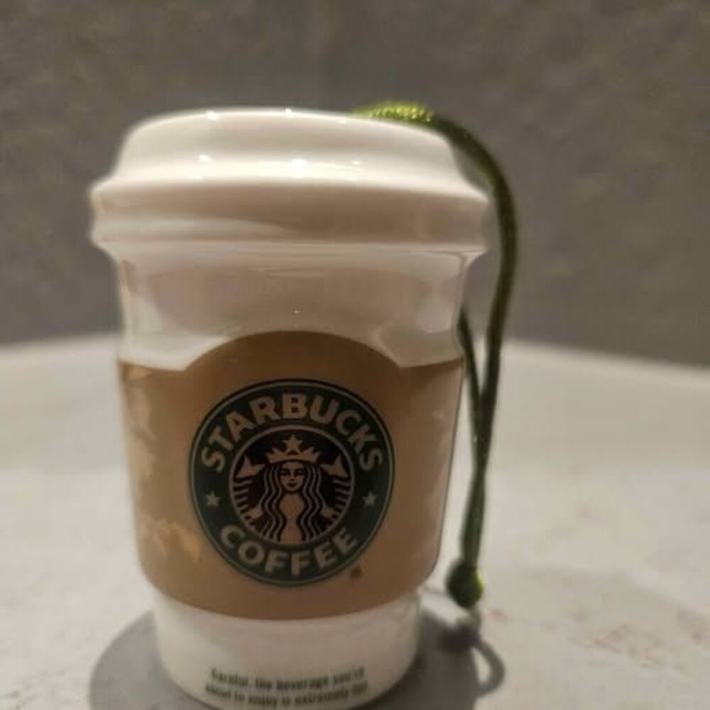 2008 Starbucks Ceramic Coffee Cup Ornament
